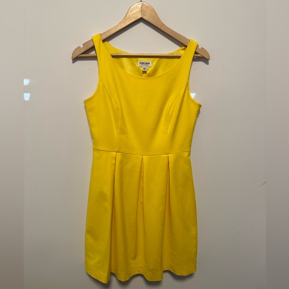 Evernew sleeveless dress Size 6 in Yellow